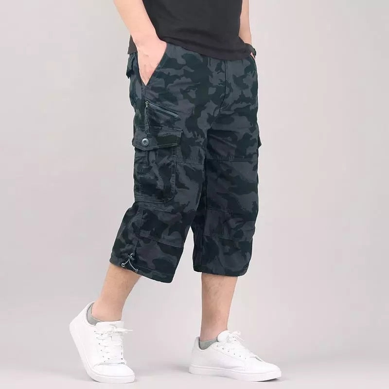 Cargo 3/4 Hose Herren Relaxed Fit | Viele Taschen, Bequem & Ideal für die Freizeit