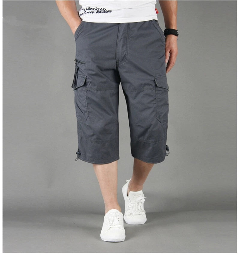 Cargo 3/4 Hose Herren Relaxed Fit | Viele Taschen, Bequem & Ideal für die Freizeit