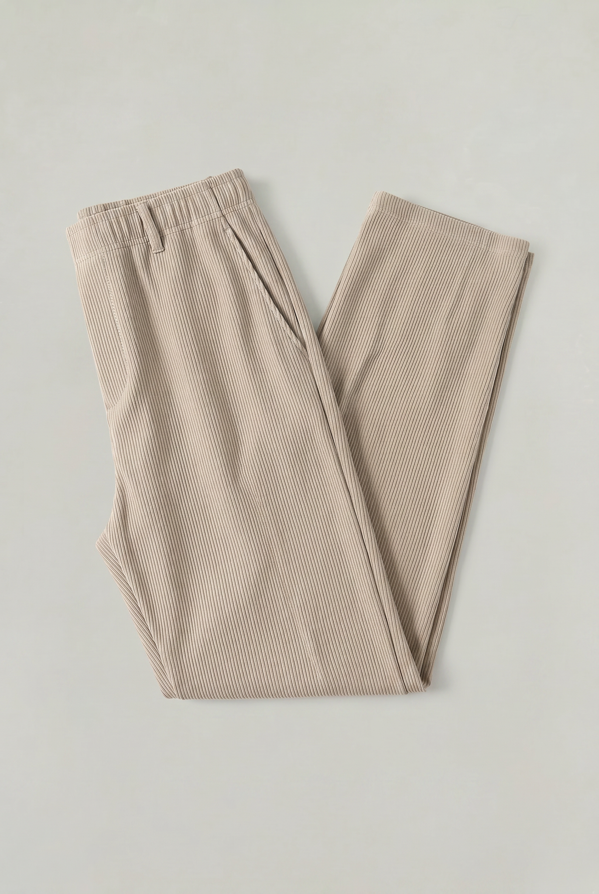 Herren Weite Hose mit Strukturstoff und Seitentaschen