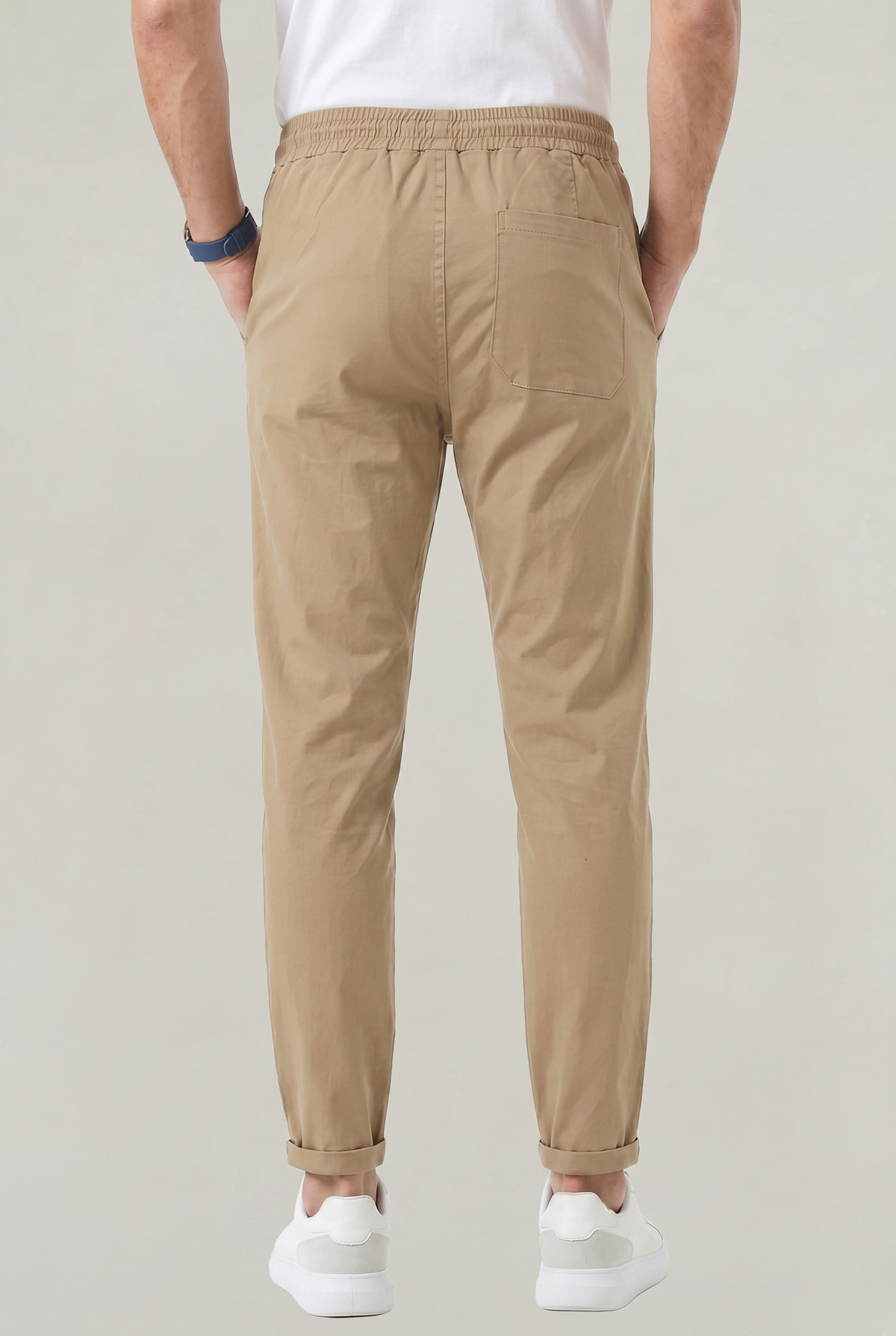Comfort-Stretchhose mit elastischem Bund und Tunnelzug