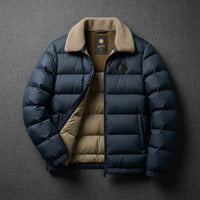 Herren Jacke mit gefüttertem Kragen und leichter Steppung