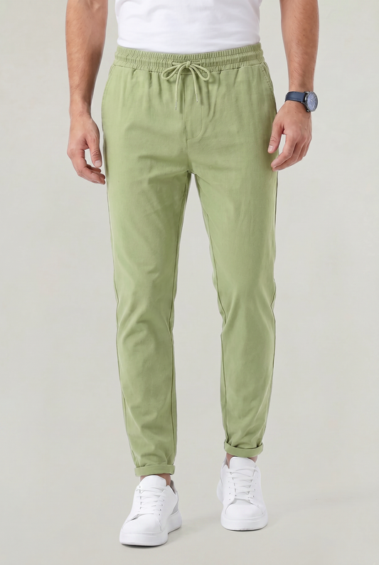 Comfort-Stretchhose mit elastischem Bund und Tunnelzug