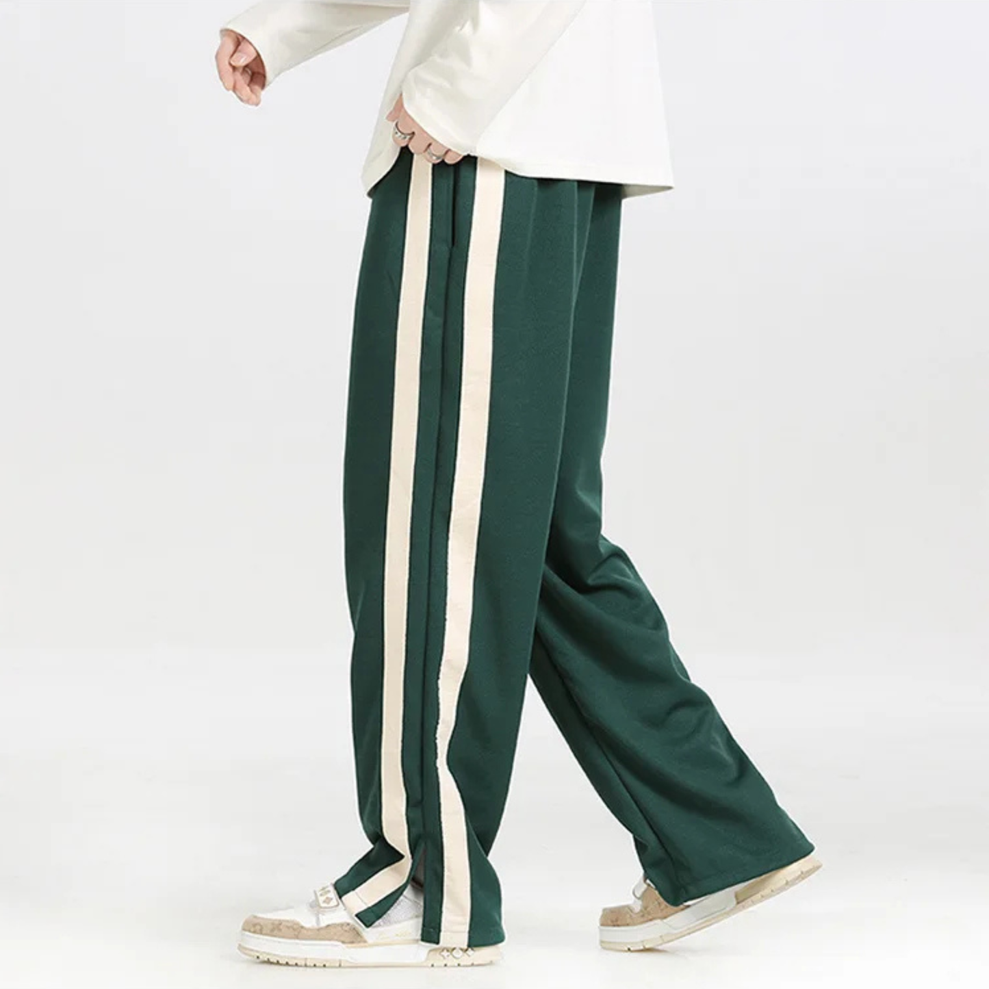 Jogginghose Damen mit Kontraststreifen und Kordelzug für Sport und Freizeit
