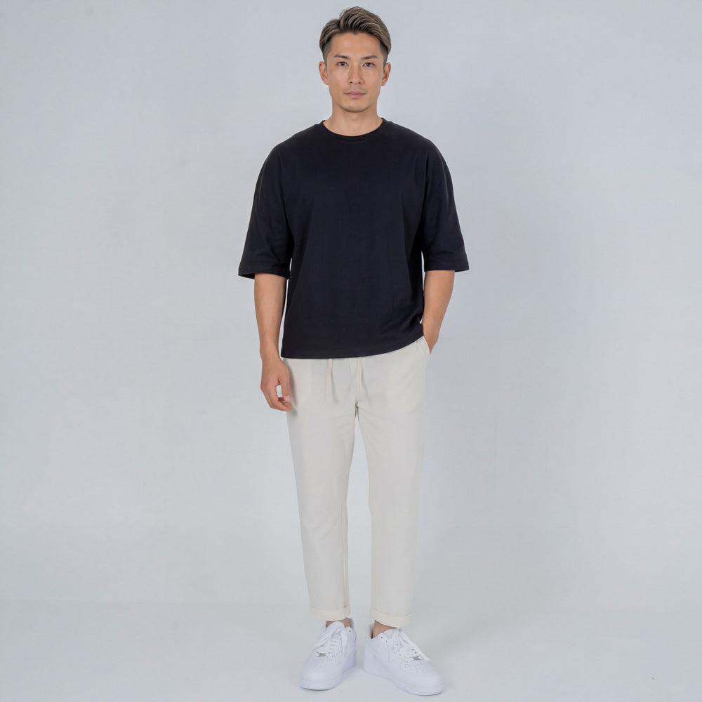 Leichte Stoff Komforthose mit Elastischem Bund | Atmungsaktive Unisex-Hose für Sommer