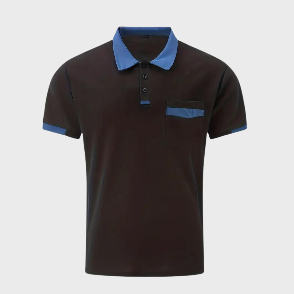 Klassische Herren Poloshirt aus atmungsaktivem Polyester | Zeitloses Design für Komfort und Stil