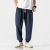 Stoffhose | Japanische Unisex-Hose mit Elastischem Bund