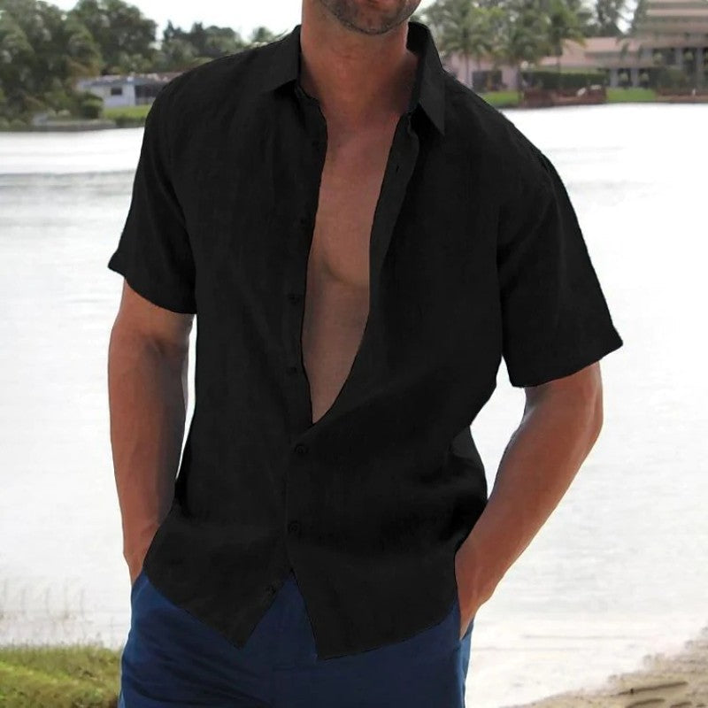 Kurzarmhemd Herren Regular Fit Freizeit Sommer