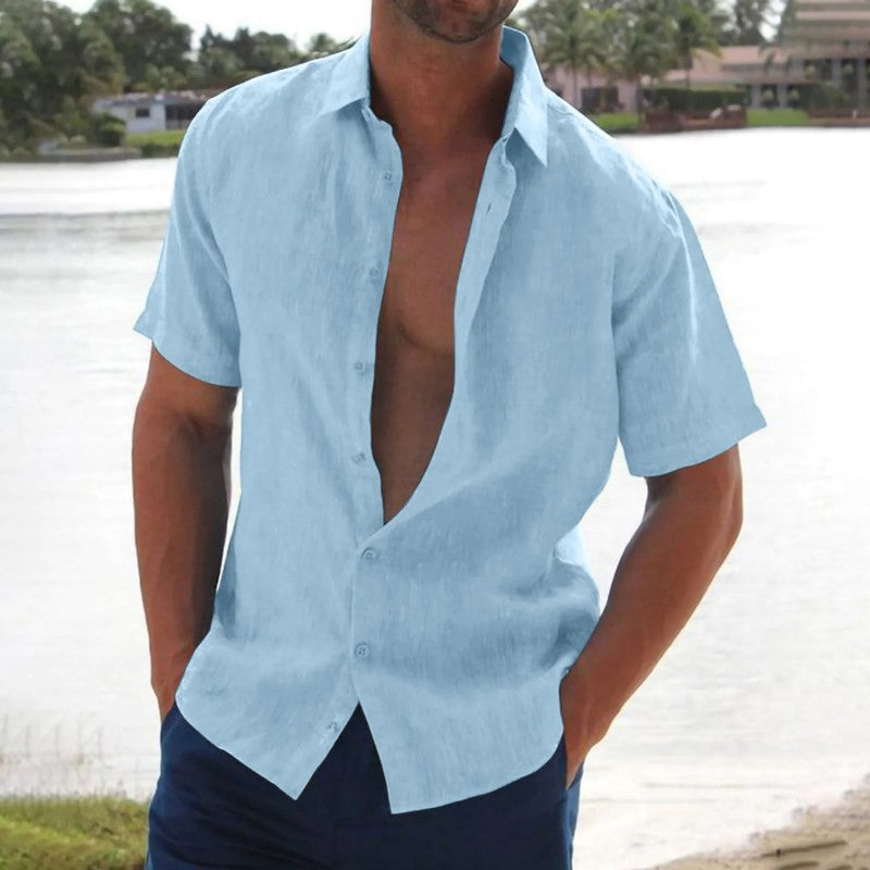 Kurzarmhemd Herren Regular Fit Freizeit Sommer