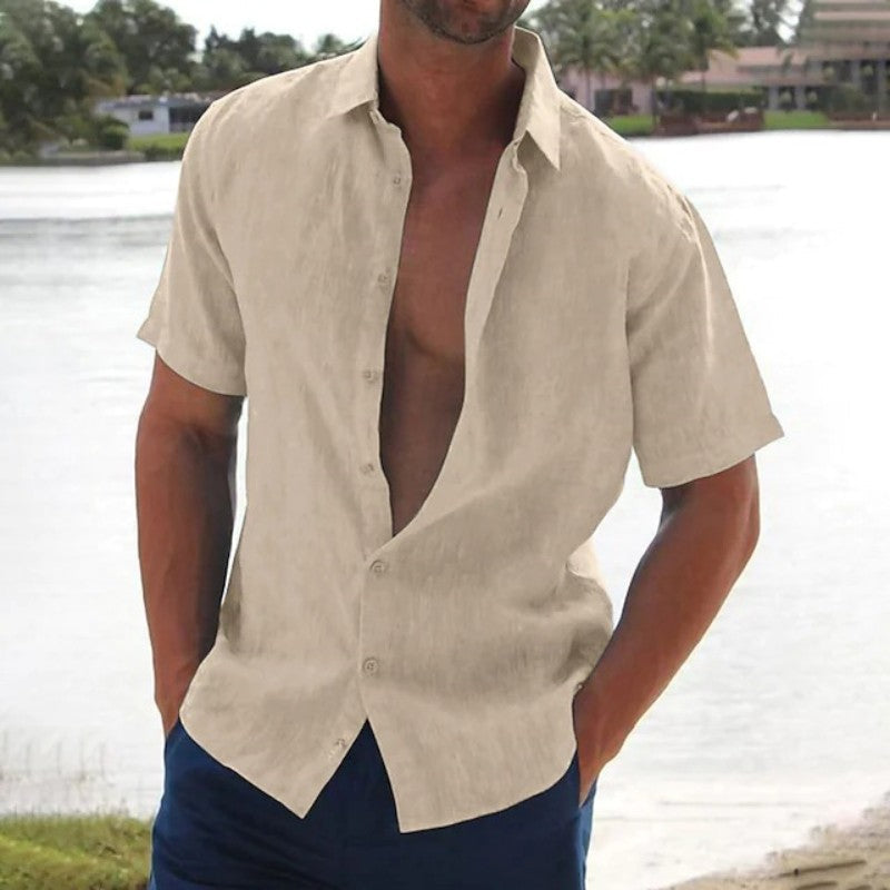 Kurzarmhemd Herren Regular Fit Freizeit Sommer