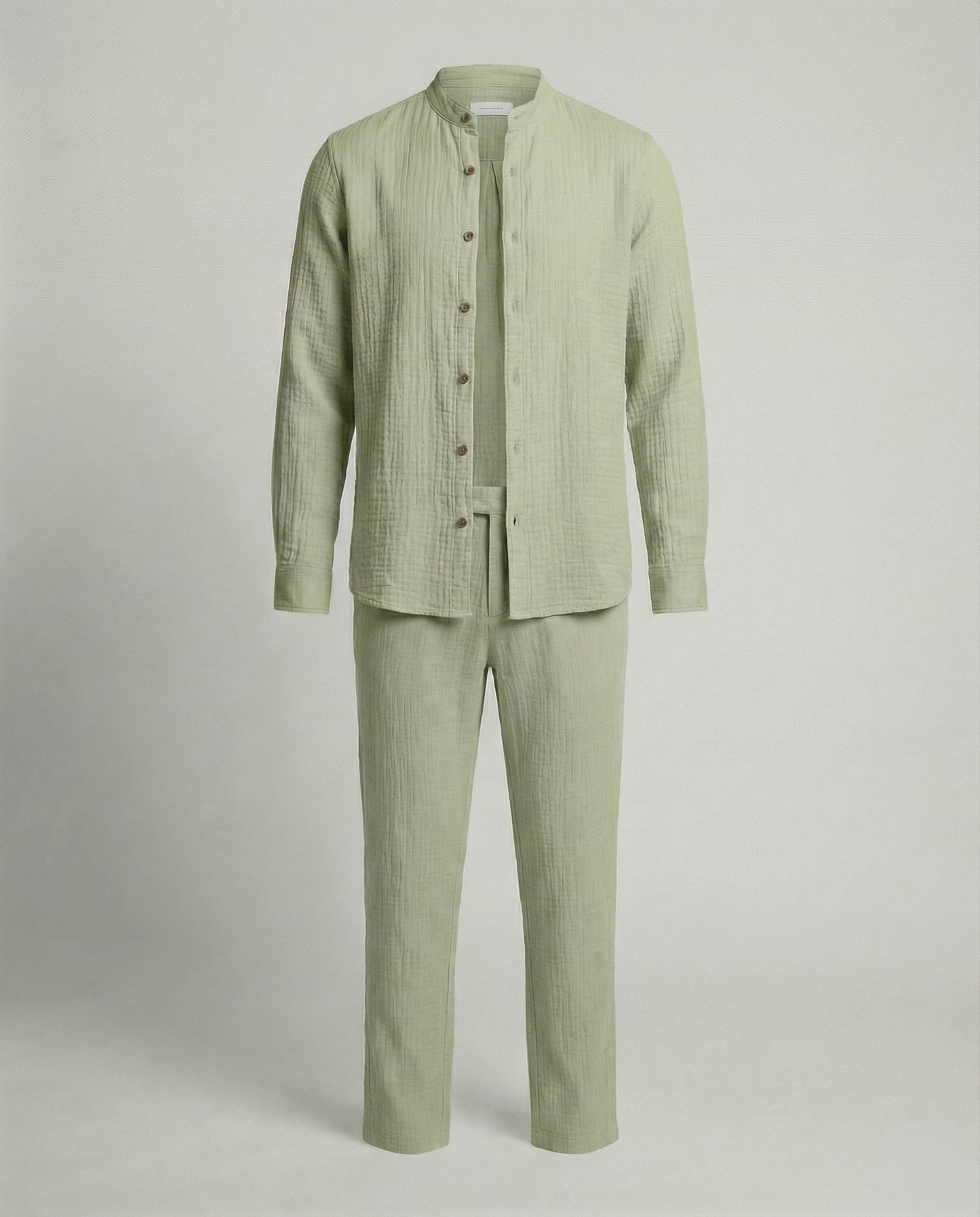 Zweiteiler Set Herren mit Knopfjacke