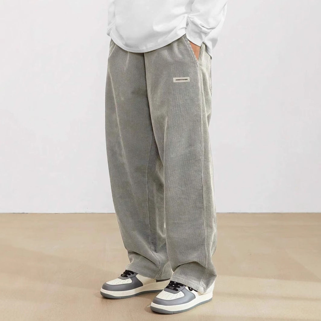 Leon | Herren Hosen mit Weitem Bein und Elastischem Bund | Bequeme Streetwear für Entspannte Tage