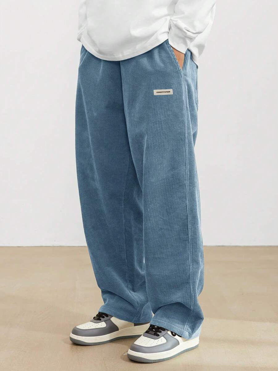 Leon | Herren Hosen mit Weitem Bein und Elastischem Bund | Bequeme Streetwear für Entspannte Tage