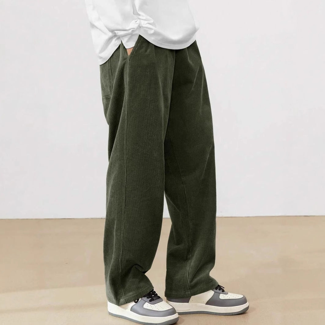 Leon | Herren Hosen mit Weitem Bein und Elastischem Bund | Bequeme Streetwear für Entspannte Tage