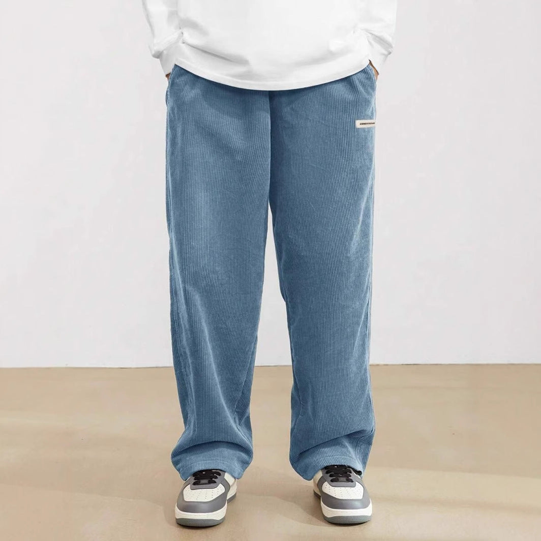 Leon | Herren Hosen mit Weitem Bein und Elastischem Bund | Bequeme Streetwear für Entspannte Tage