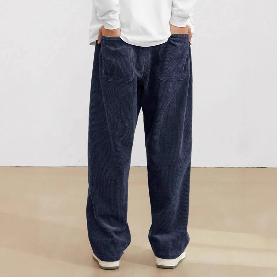 Leon | Herren Hosen mit Weitem Bein und Elastischem Bund | Bequeme Streetwear für Entspannte Tage