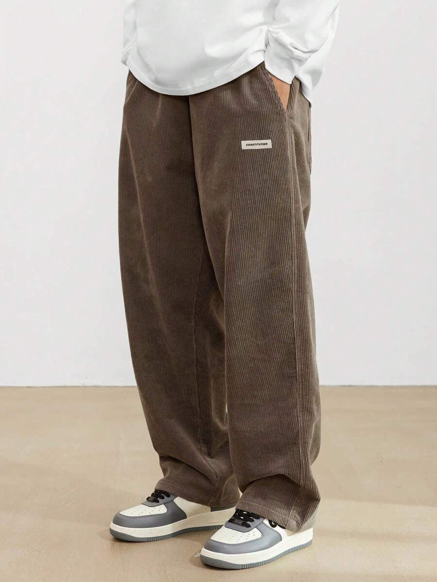 Leon | Herren Hosen mit Weitem Bein und Elastischem Bund | Bequeme Streetwear für Entspannte Tage