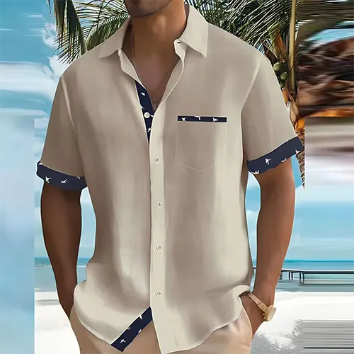 Hemd Kurzarm Herren – Atmungsaktives Sommerhemd | Herren Hemden Kurzarm Modern, Stilvoll & Beque