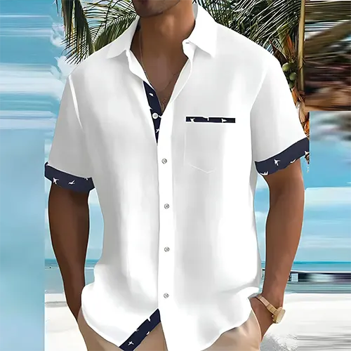 Hemd Kurzarm Herren – Atmungsaktives Sommerhemd | Herren Hemden Kurzarm Modern, Stilvoll & Beque