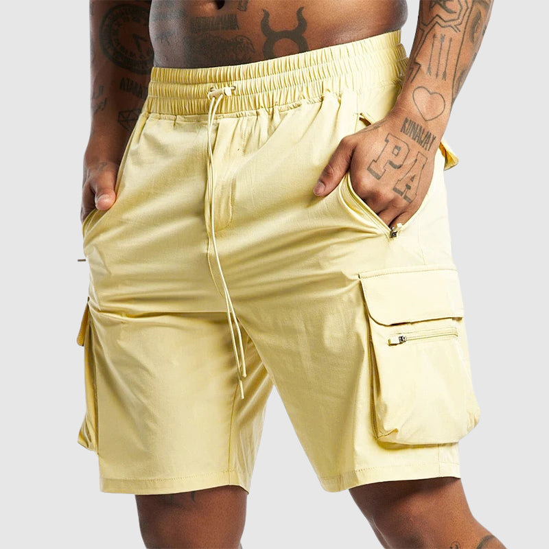 Cargo-Shorts Herren Relaxed Fit Freizeit
