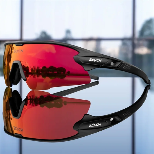 SolarSurge I Sportsonnenbrille Herren Polarisiert I Velo Brille I Fahrradbrille Outdoor