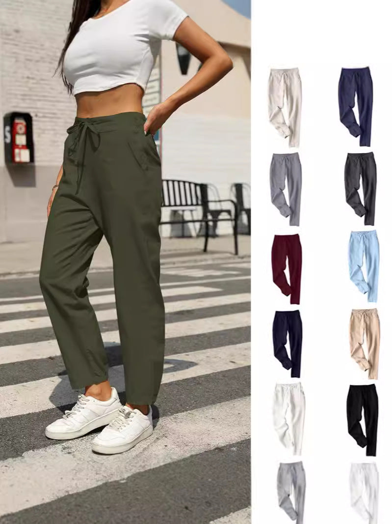 Damen Stoffhose Relaxed Fit Freizeit