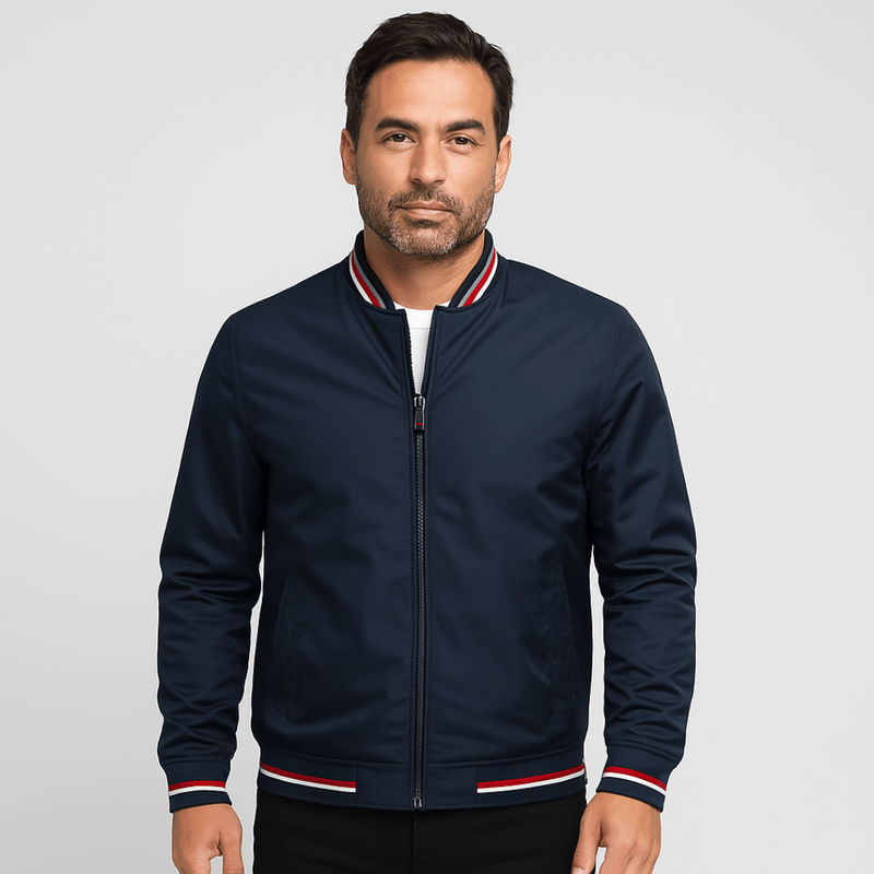 Mason | Klassische Bomberjacke – Leichte Windjacke mit Reißverschluss