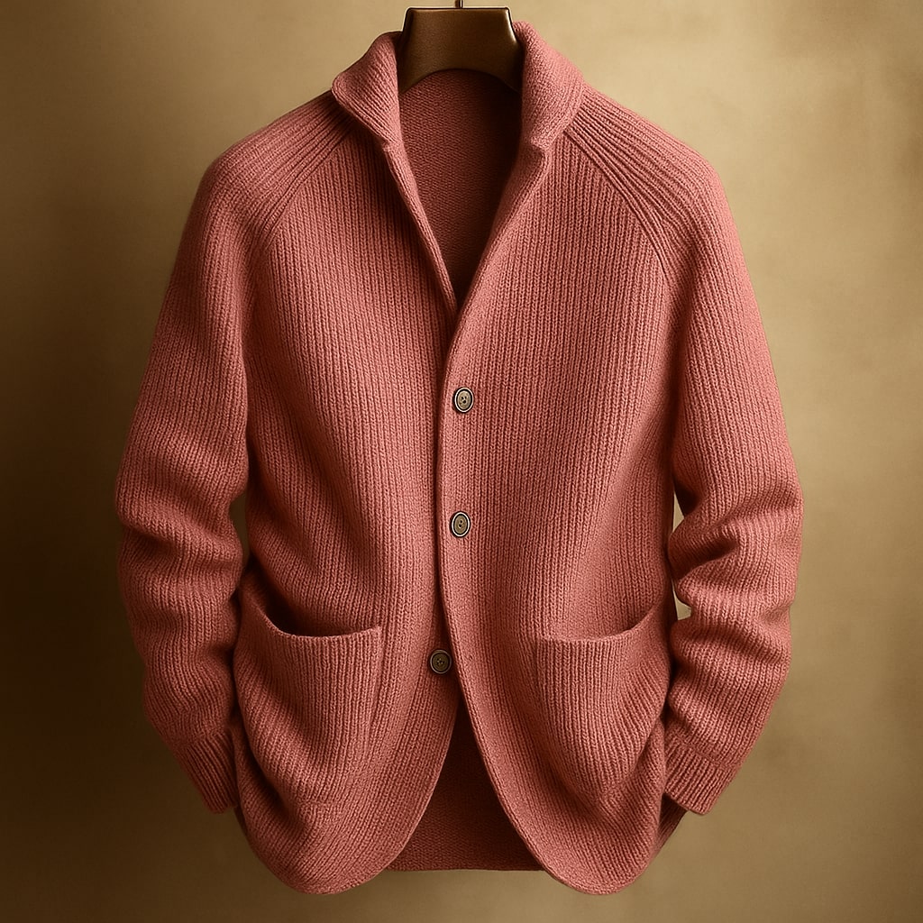 Herren Pullover mit Knopfleiste