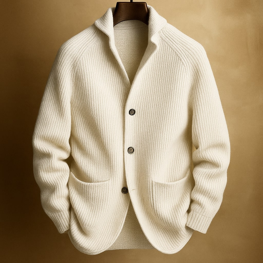 Herren Pullover mit Knopfleiste