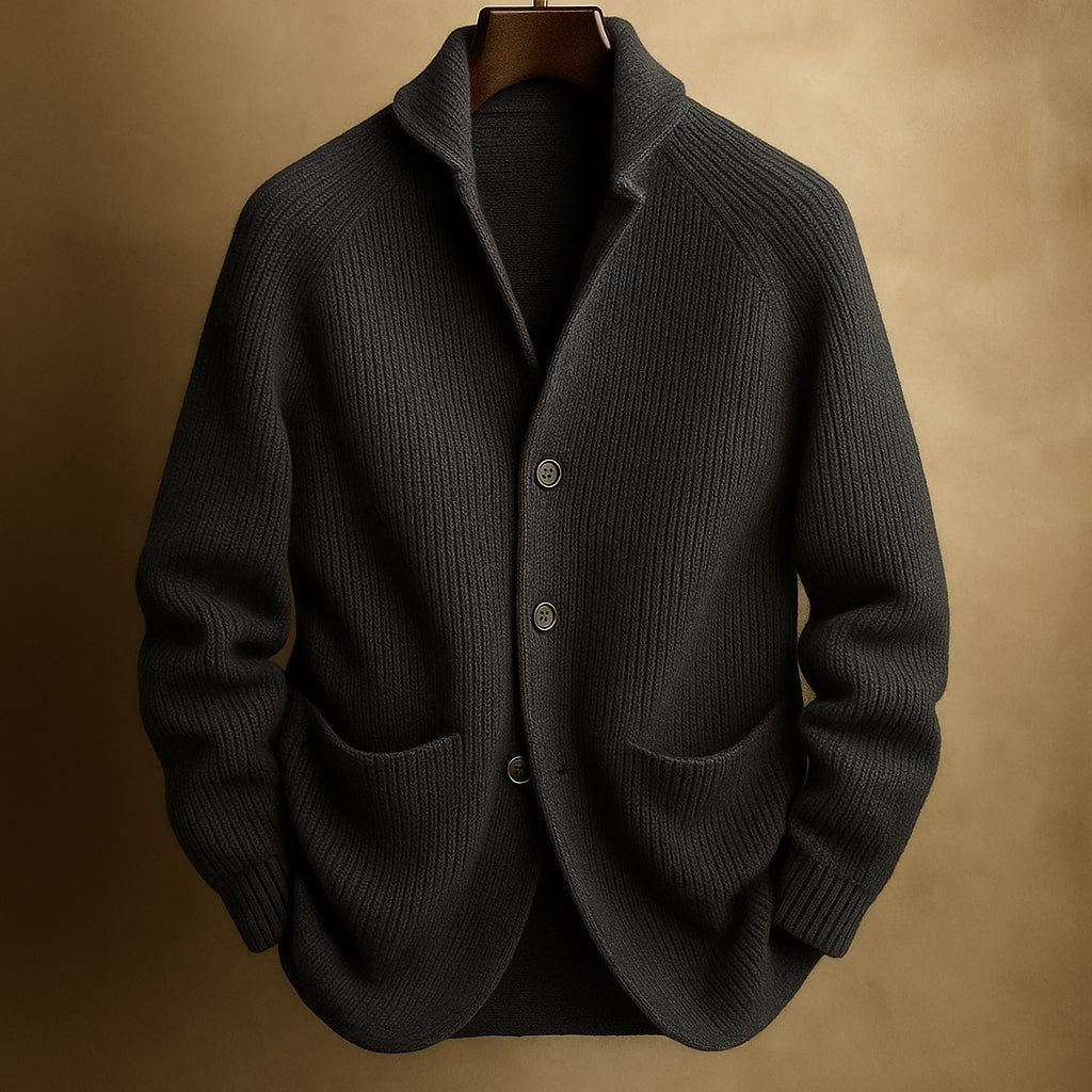 Herren Pullover mit Knopfleiste