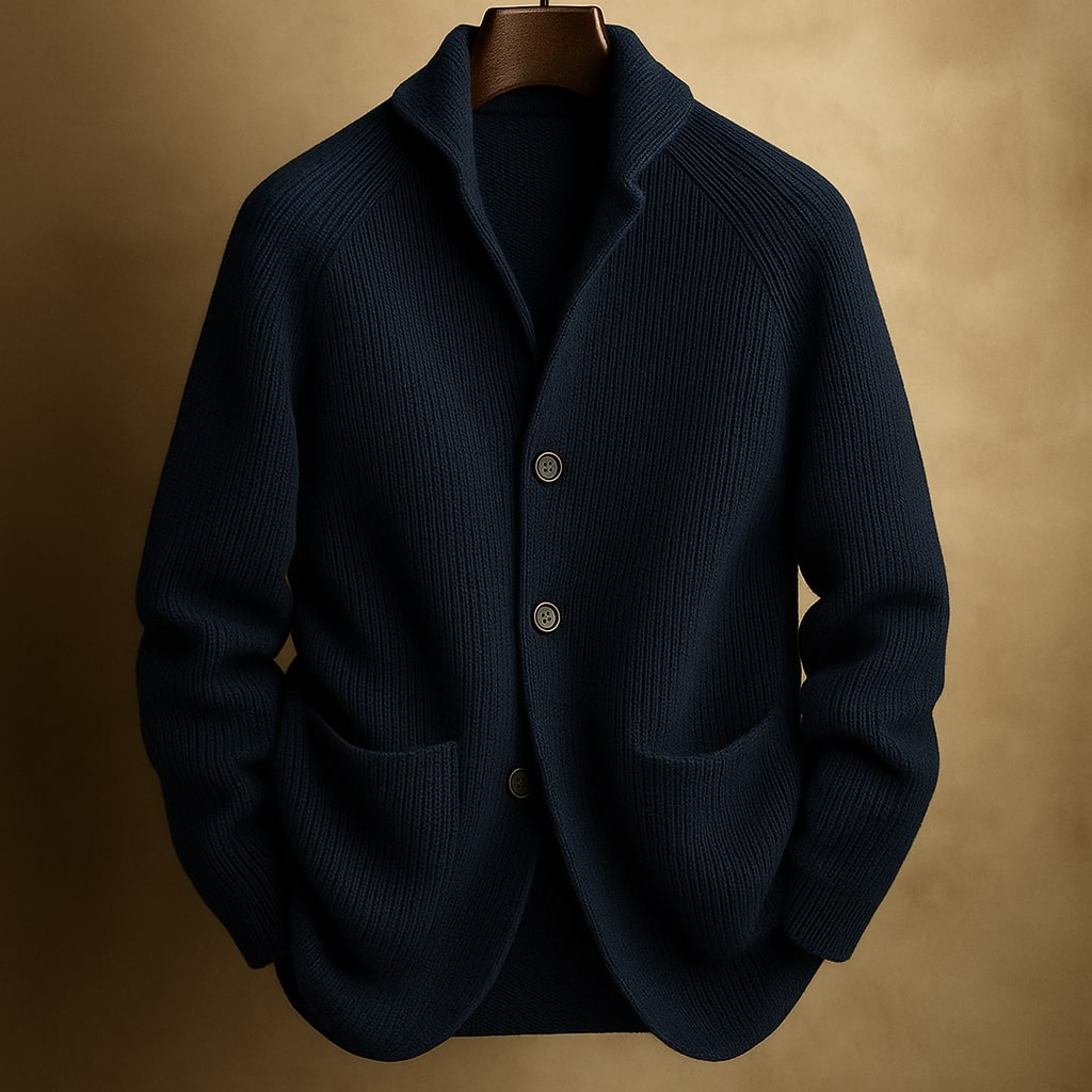 Herren Pullover mit Knopfleiste