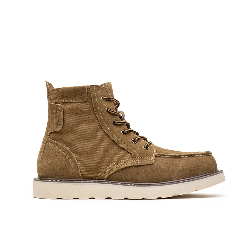 Herren Stiefel mit Kappzehe und Plateausohle