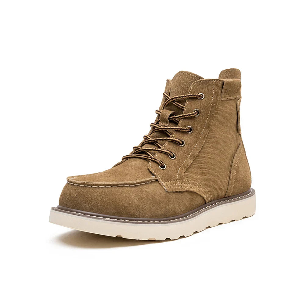 Herren Stiefel mit Kappzehe und Plateausohle