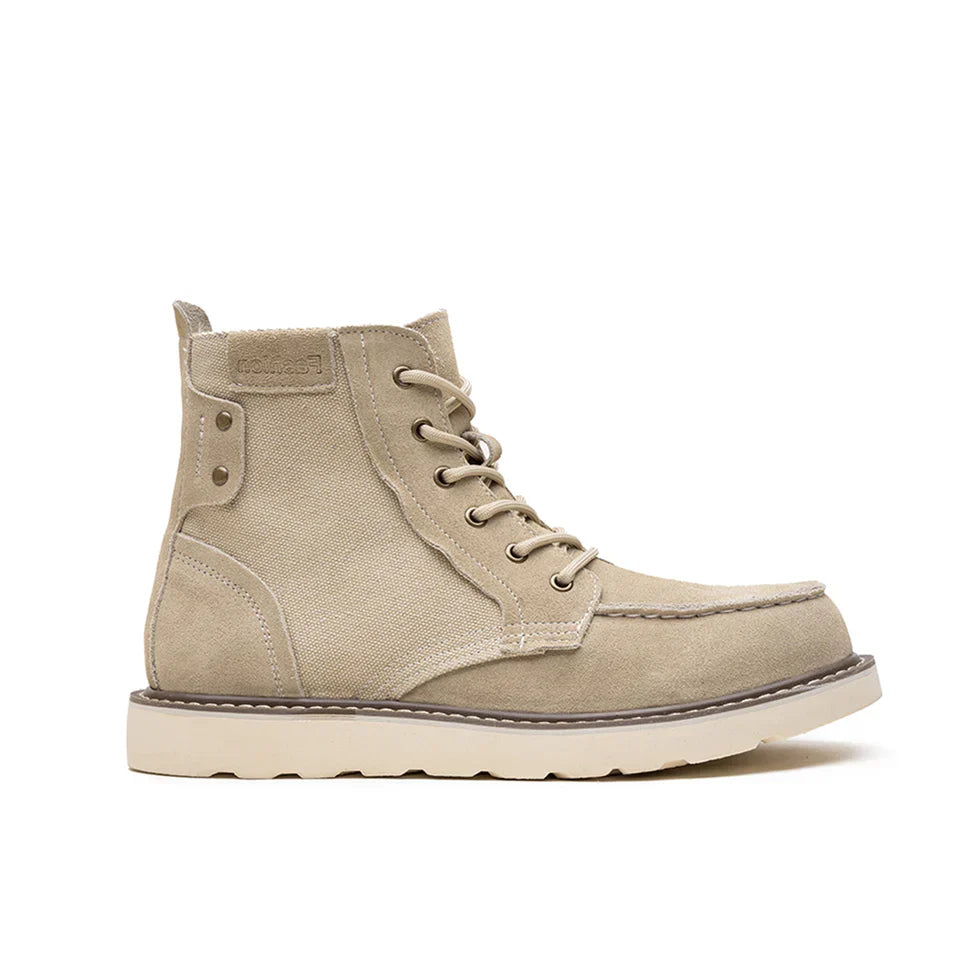 Herren Stiefel mit Kappzehe und Plateausohle