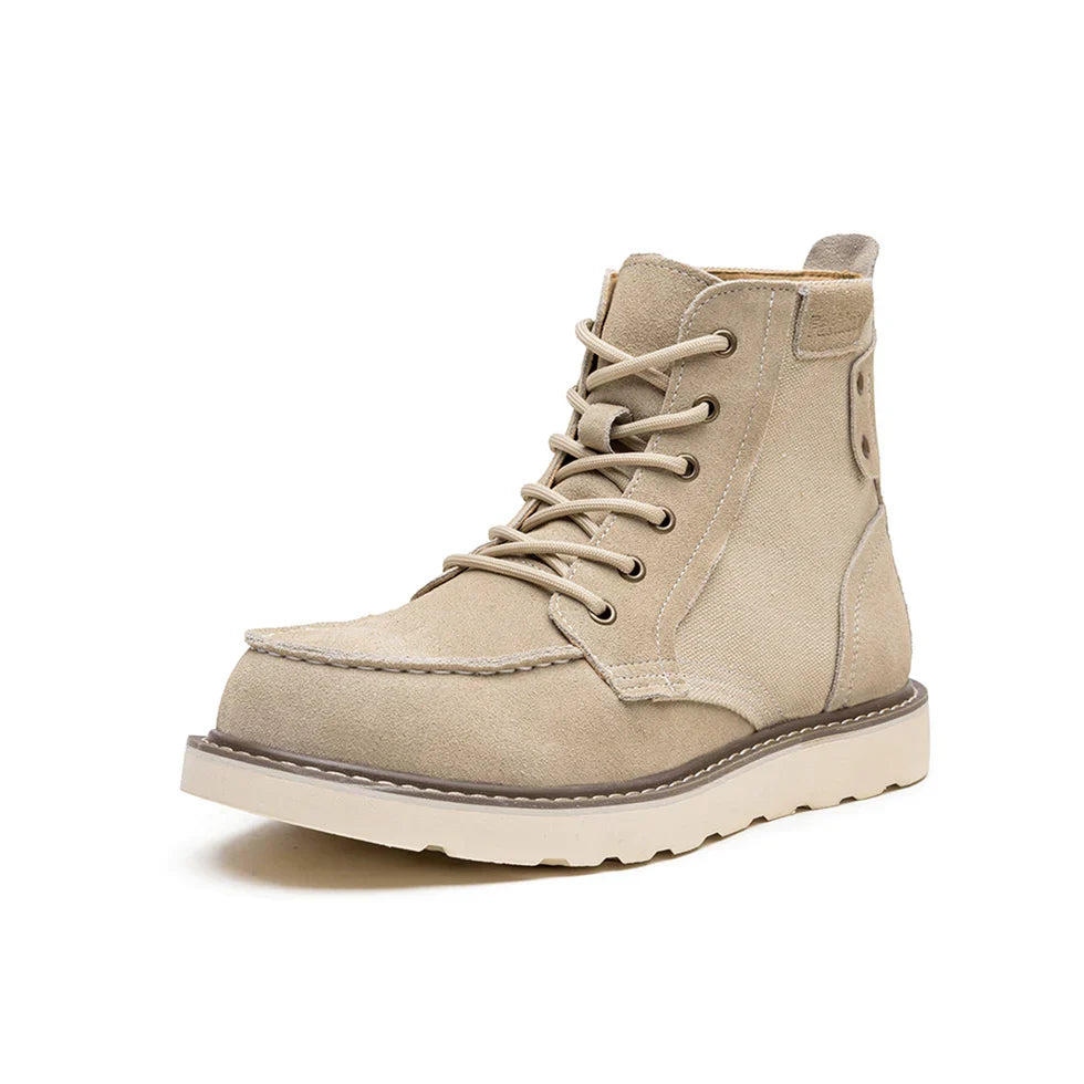 Herren Stiefel mit Kappzehe und Plateausohle
