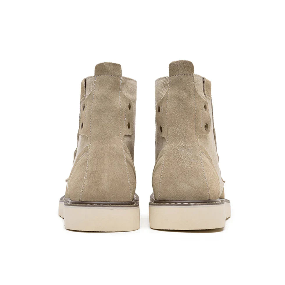 Herren Stiefel mit Kappzehe und Plateausohle
