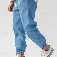 Stoffhose Herren Relaxed Fit Freizeit Sommer