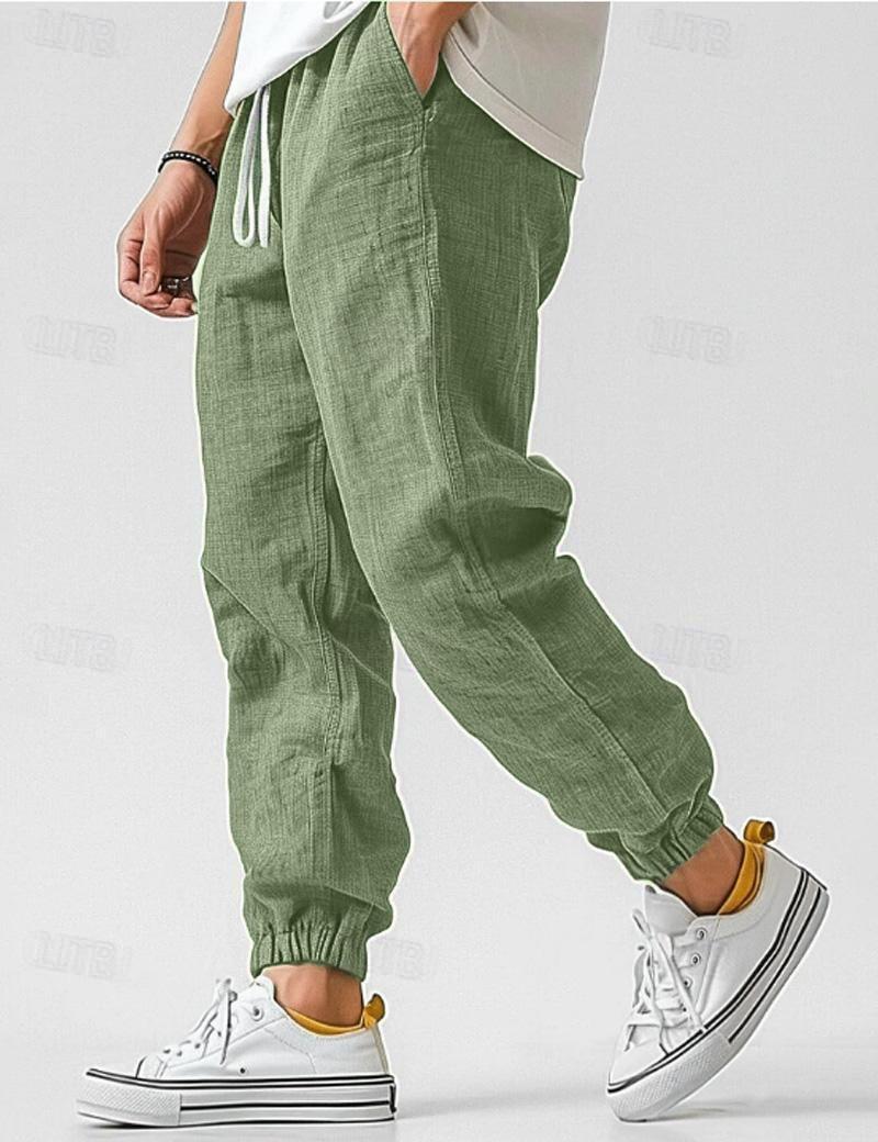 Stoffhose Herren Relaxed Fit Freizeit Sommer