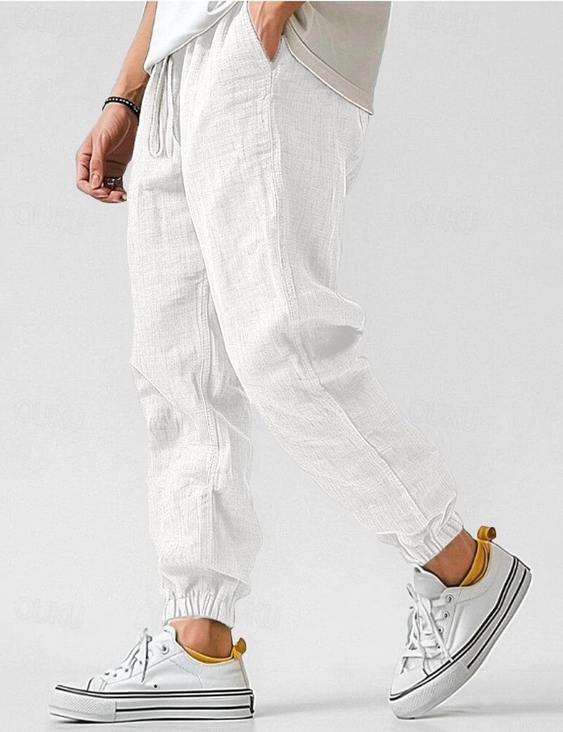 Stoffhose Herren Relaxed Fit Freizeit Sommer