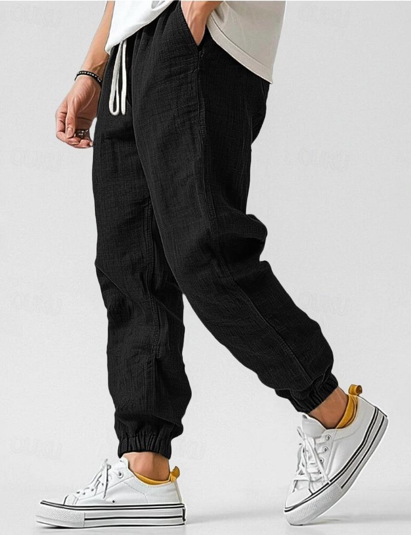 Stoffhose Herren Relaxed Fit Freizeit Sommer