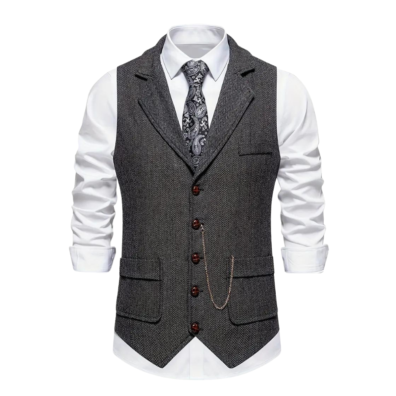 Herren Weste Regular Fit Business Freizeit Ganzjahres