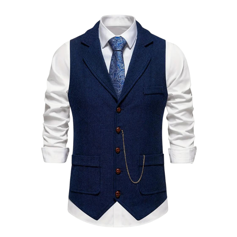 Herren Weste Regular Fit Business Freizeit Ganzjahres