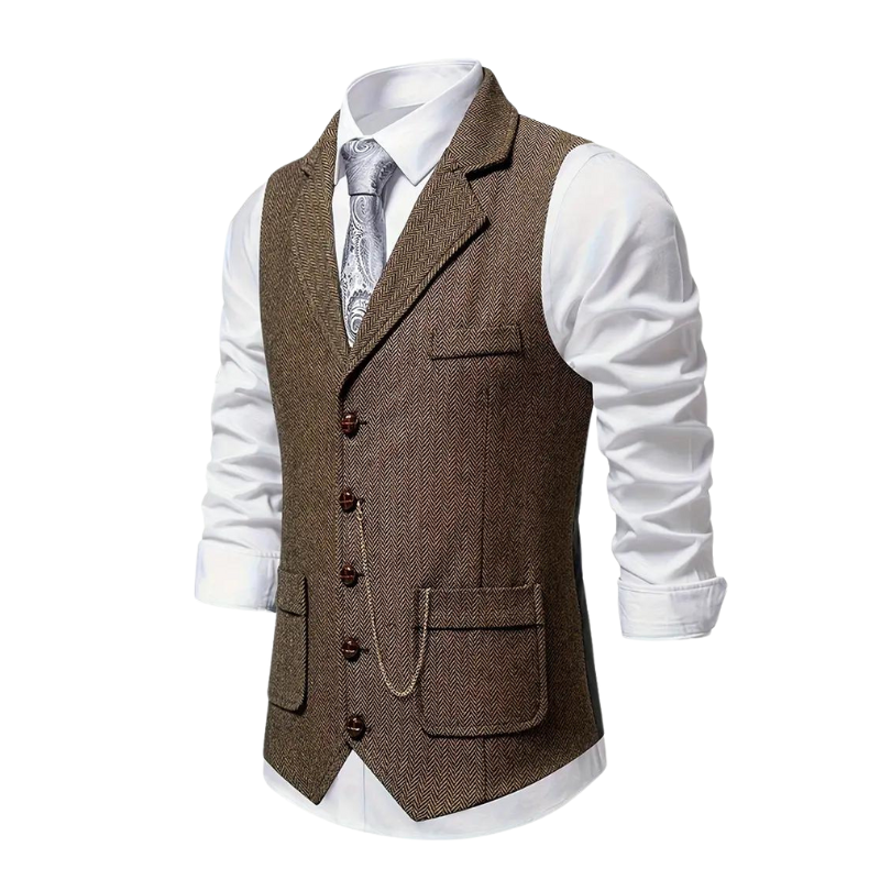 Herren Weste Regular Fit Business Freizeit Ganzjahres