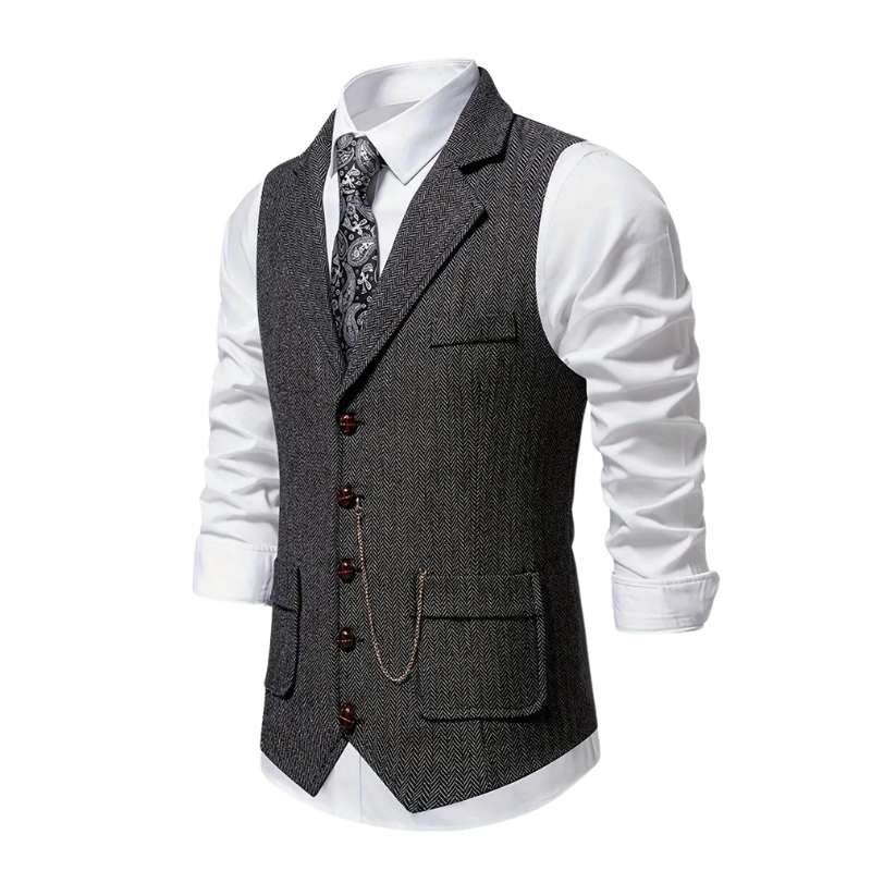 Herren Weste Regular Fit Business Freizeit Ganzjahres
