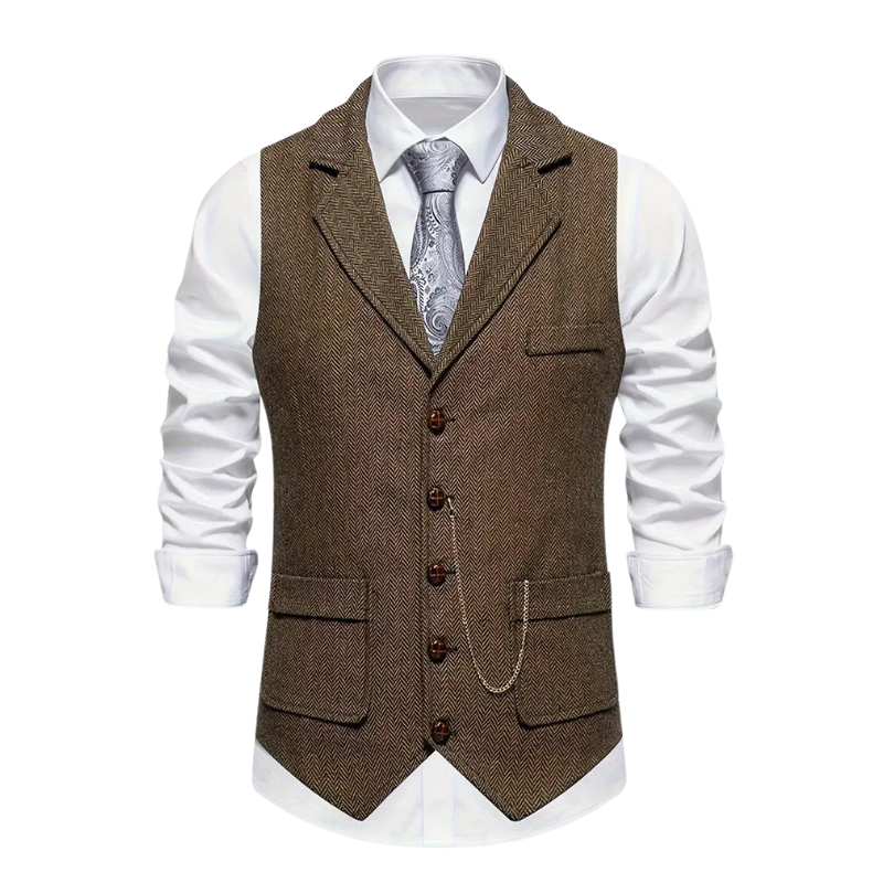 Herren Weste Regular Fit Business Freizeit Ganzjahres