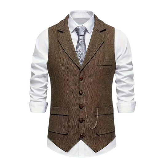 Herren Weste Regular Fit Business Freizeit Ganzjahres