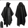 Militär-Regenmantel | 3-in-1 Regenjacke mit Kapuze & Ripstop-Nylon | Vielseitiger Poncho für alle Wetterbedingungen