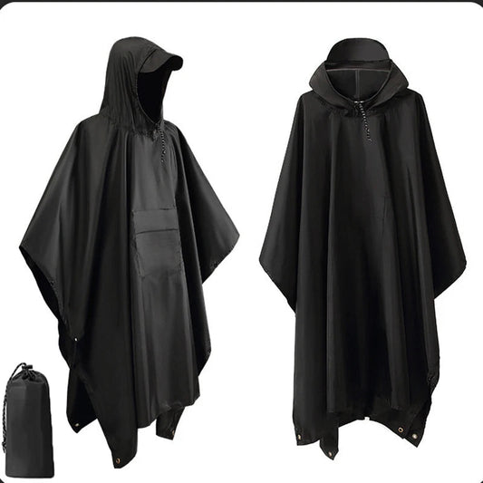 Herren 3-in-1 Regenmantel Oversize Freizeit wasserdicht Camouflage