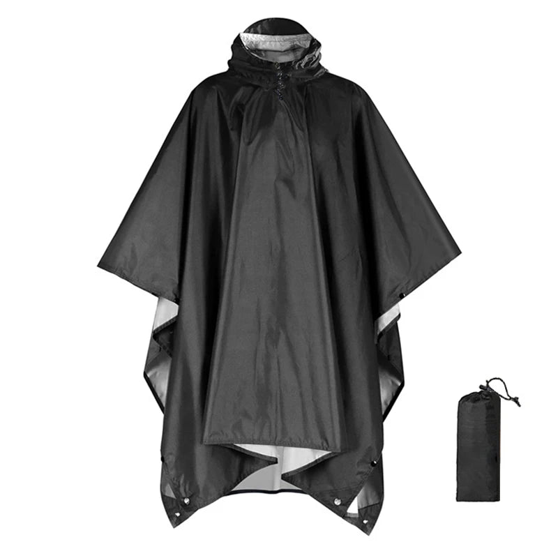 Herren 3-in-1 Regenmantel Oversize Freizeit wasserdicht Camouflage