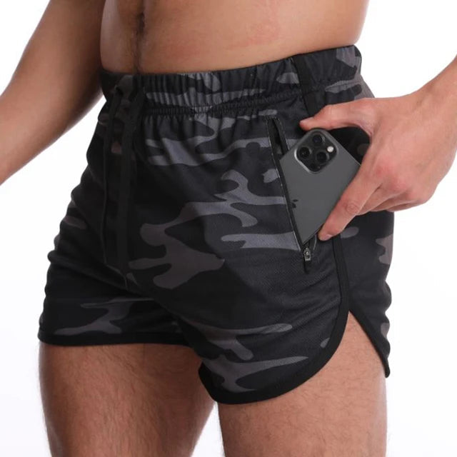 Sportshorts Herren Schnelltrocknend Elastischer Bund für Fitness & Training Sommersaison