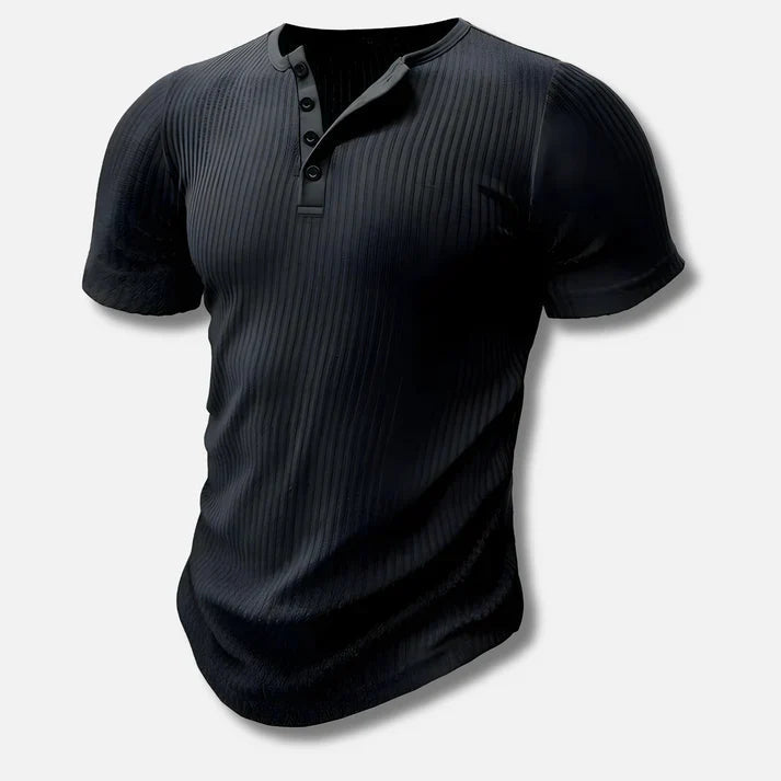 Moderne Herren Slim-Fit, Poloshirt mit Knopfverschluss | Bequeme Baumwollmischung für Vielseitigkeit